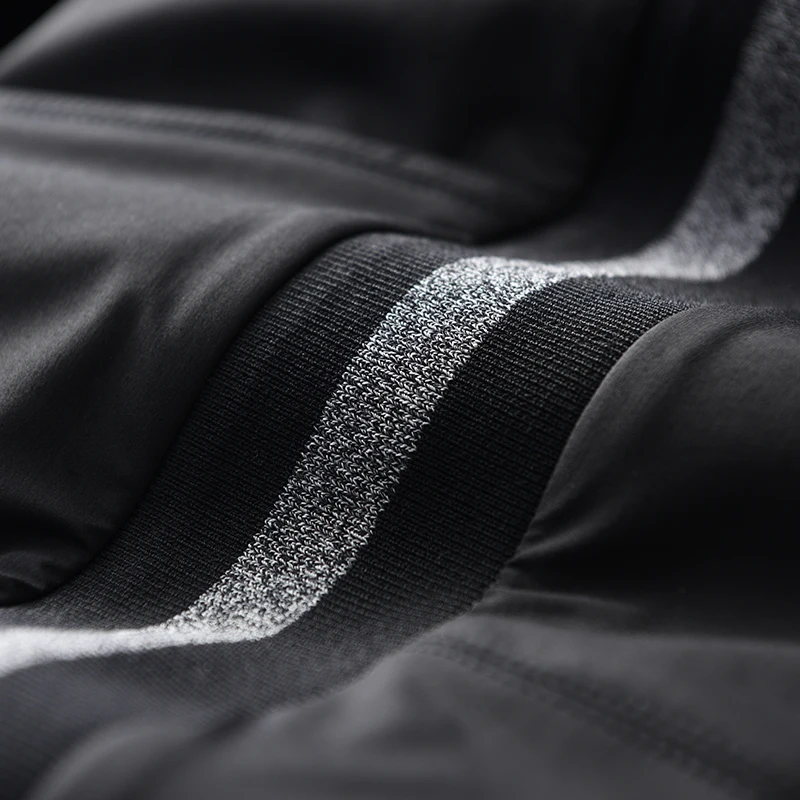 Брюки мужские с эластичной резинкой на талии роскошные черные облегающие брюки