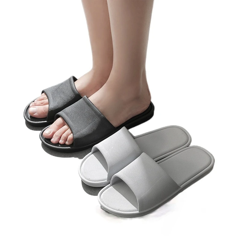 Мужские домашние Нескользящие шлепанцы для дома мягкая подошва ванной летние