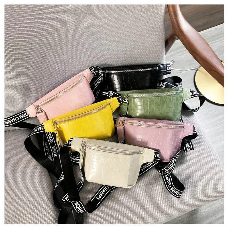 Модный женский поясной кошелек Высококачественная кожаная нагрудная сумка