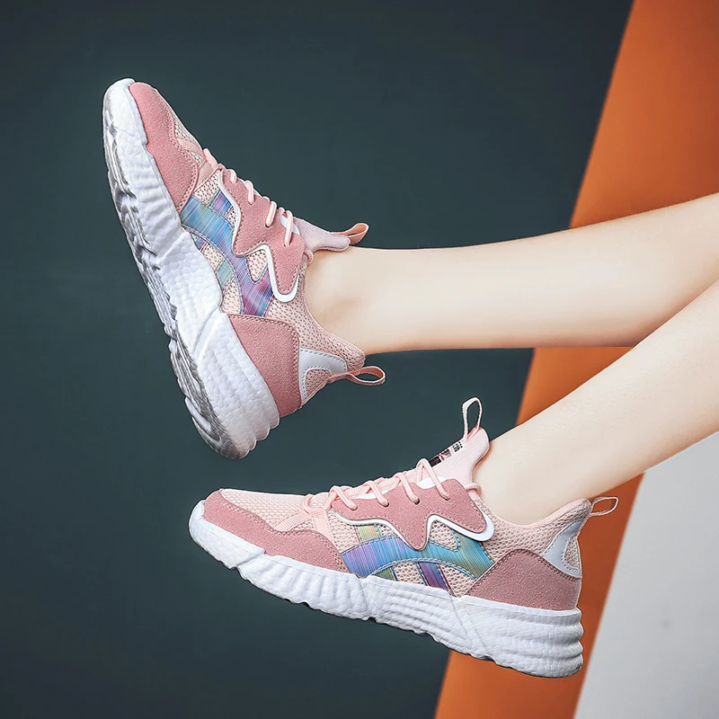 

CORK 2021 Women Casual Sport Breathable Mesh Shoes For Woman Light Weight Outdoor Running Trainer Sneaker