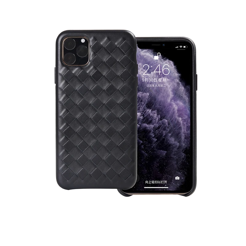 4 цвета для iPhone 11 Pro Max настоящий натуральный Овчина натуральная кожа чехол для телефона овчина задняя крышка крест ткачество металлическая кнопка