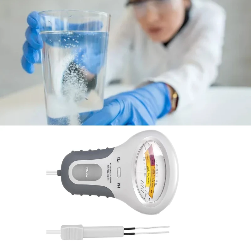 

Measuring Swiming Tool For Pool Aquarium 2 in 1 PH Chlorine Meter Tester PC-102