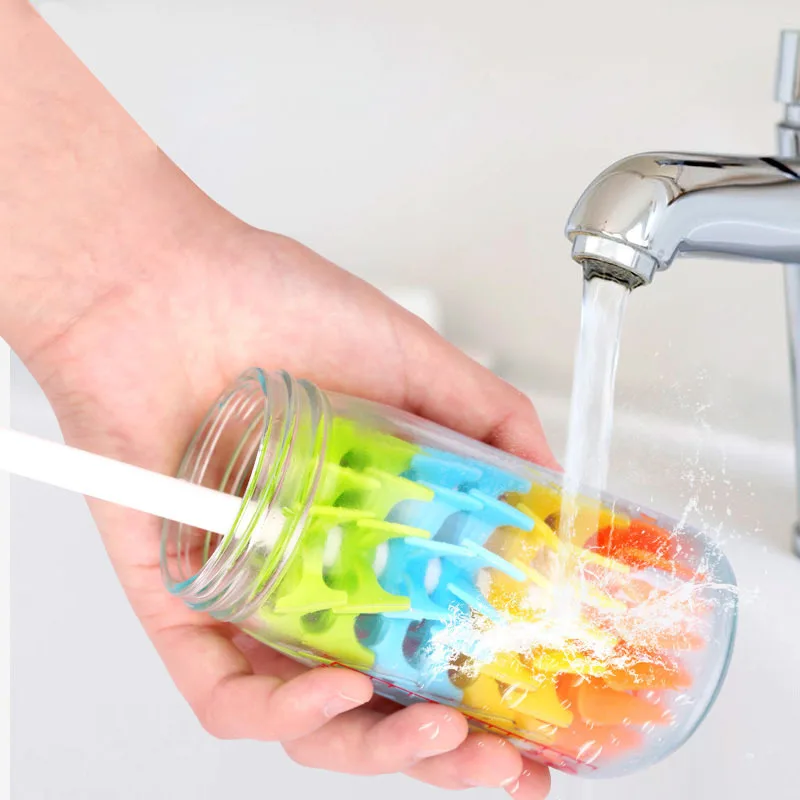 Новая силиконовая основа для чистки детской бутылочки молока соска соски 084 |