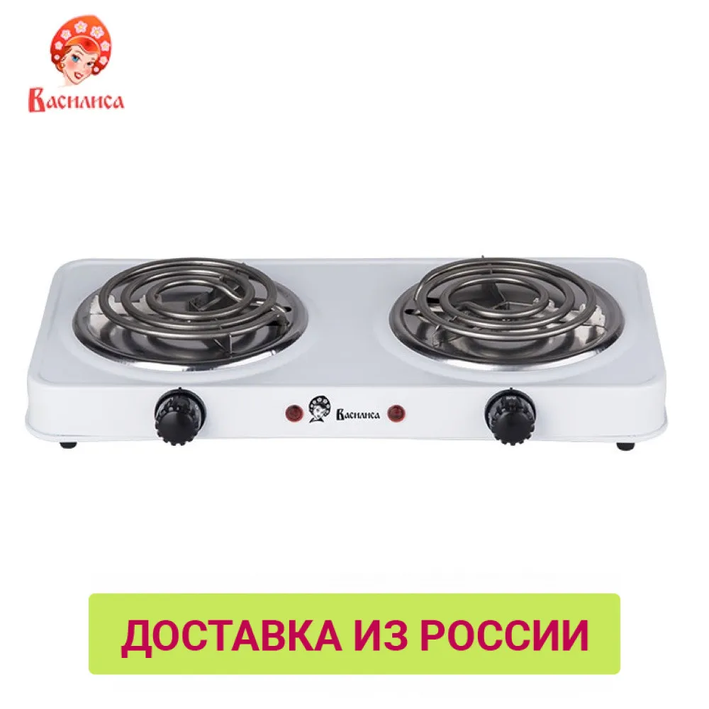 Электрическая плита &quotВАСИЛИСА&quot ВА-902 спираль двухконфорочная белая | Бытовая