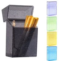 hot new transparent flashing unisex cigarette case personalized fashion cigarette box%ef%bc%8820 pcs capacity%ef%bc%89 tobacco accessories