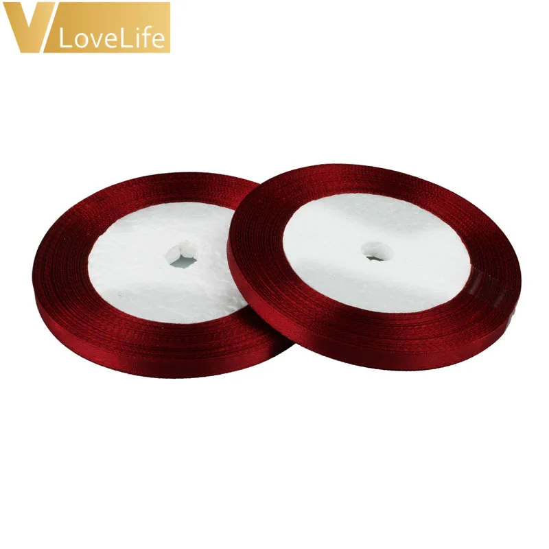 Длинная шелковая сатиновая лента 22 м ширина 10 мм для украшения дома свадьбы