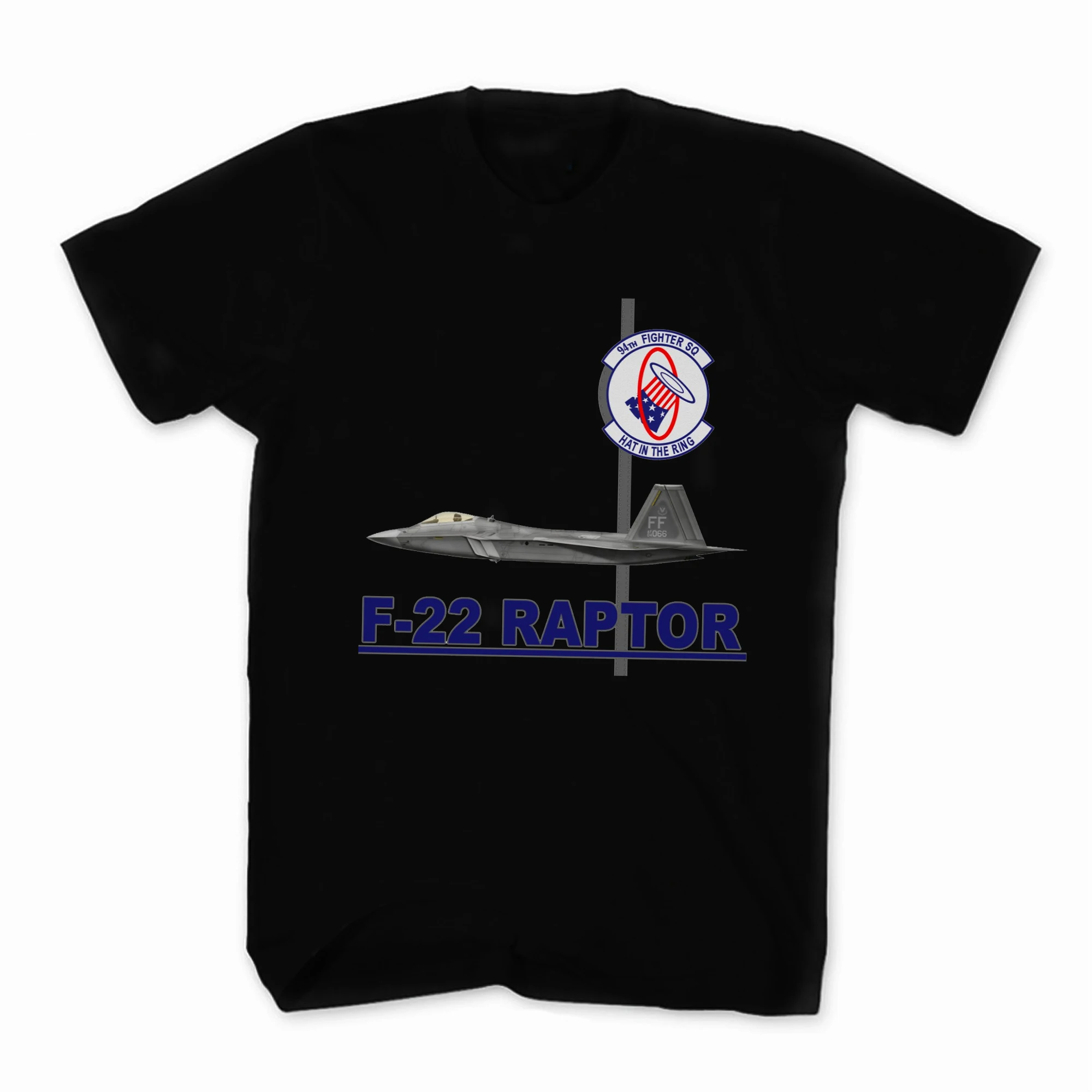 

US Air Force 94th Fighter Squadron F-22 Raptor T-Shirt. Summer Cotton O-Neck Short Sleeve Mens T Shirt New S-3XL