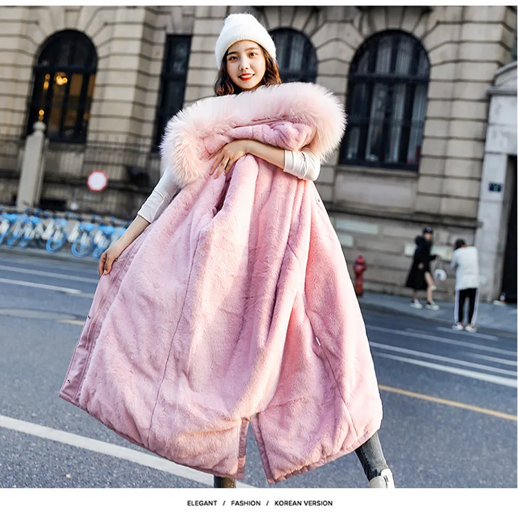 Abrigos Mujer Invierno женские парки с капюшоном, утепленное пуховое хлопковое пальто, женское длинное тонкое зимнее пальто с меховым воротником для женщин