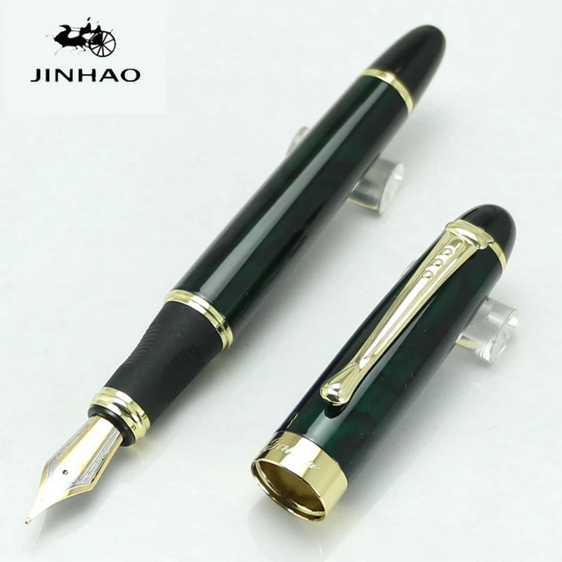

JINHAO X450 Luxury Dazzle Blue Fountain Pen High Quality Metal Inking Pens for Office Supplies School Supplies