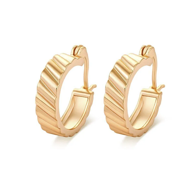 18k Gold Plated MxGxFam золото Цвет 18 К горячие серьги кольца ювелирные изделия для женщин не камень - Окраска металла: 18k Gold Plated