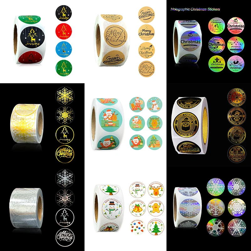 

500pcs Multicolor Labels Gold Foil Thank You Stickers For Wedding Pretty Gift Cards Envelope Sealing Label Stickers