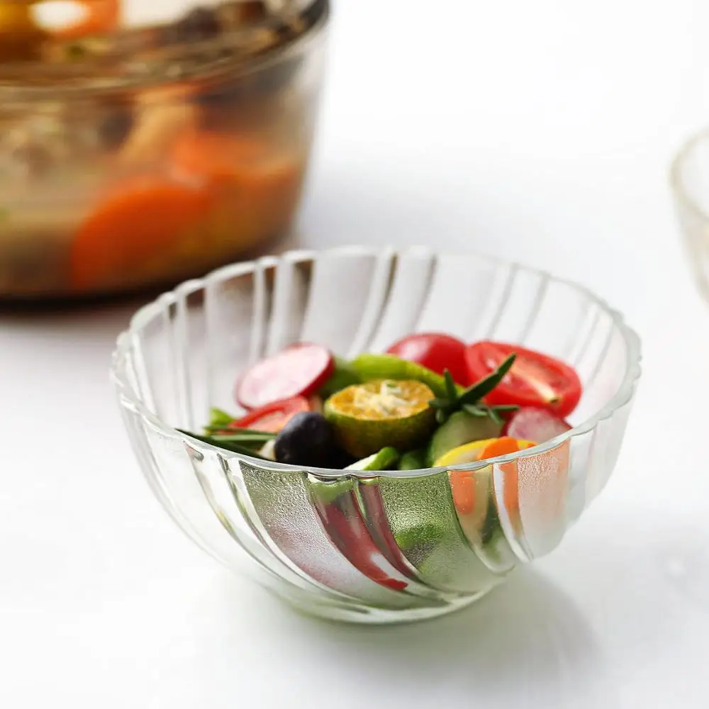 Стеклянные миски для домашнего мороженого десерты фруктовый салатник Корейская