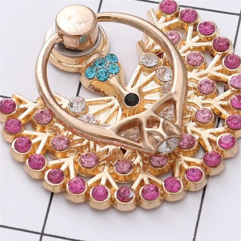 Стразы в форме павлина кольцо подставка для телефона универсальный держатель