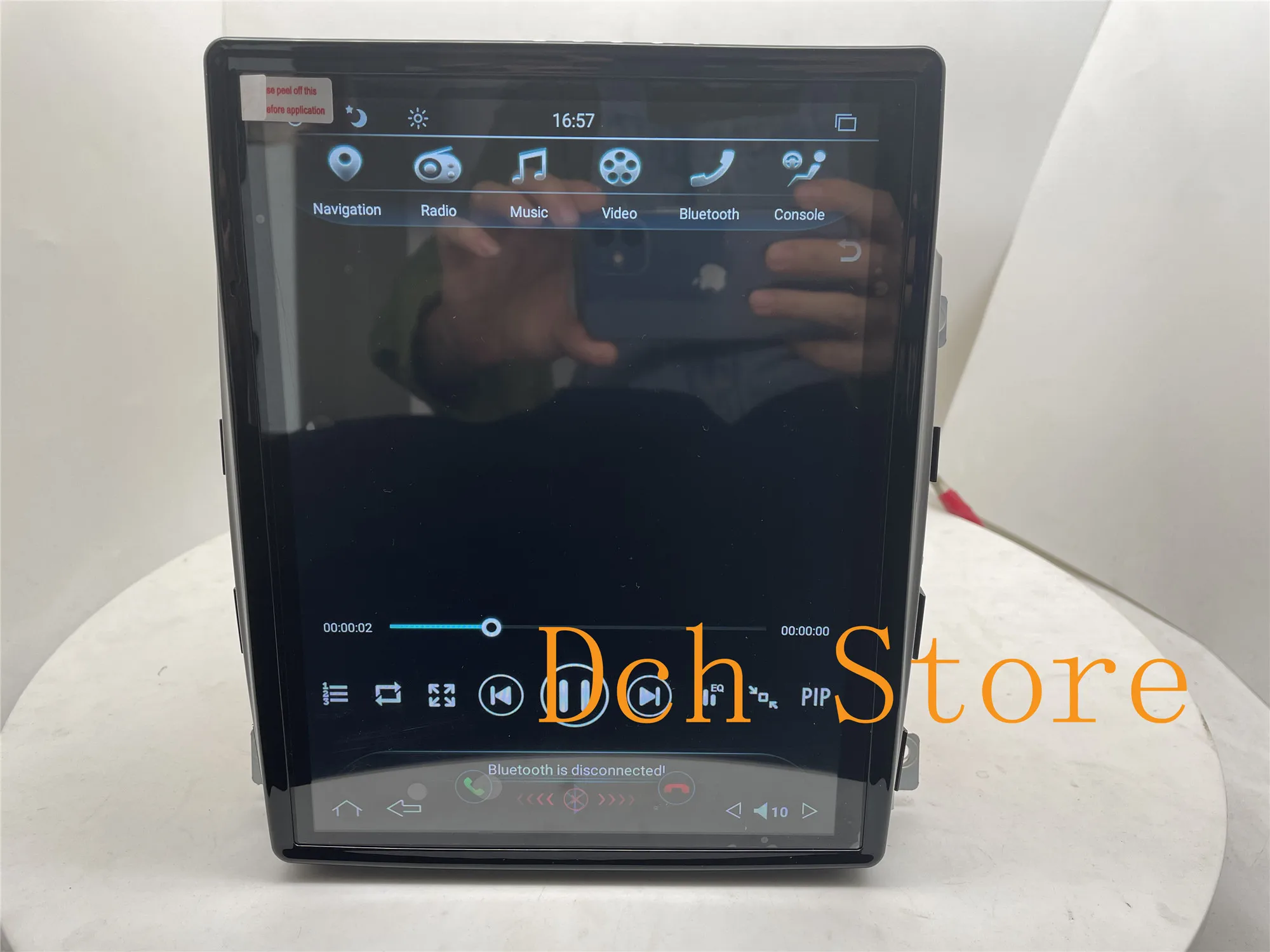 Вертикальный автомобильный DVD плеер 10 4 дюйма в стиле tesla Android 9 0 GPS навигация радио