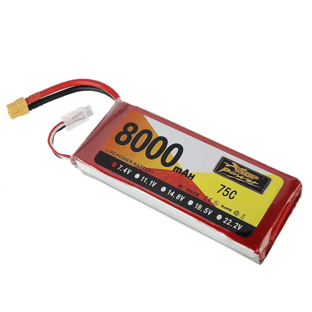 

13 years ZOPPOWER manufacturer model airplane battery 8000mAh2S3S11.1V4S6S22.2V75C car lithium battery
