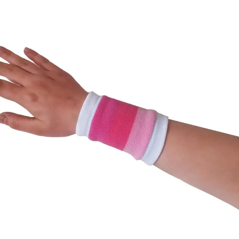 

1PCS Cotton Wrist Support Wristbands Sport Sweatband Hand Band Sweat Wrist Support Brace Wraps Guards Gym Volleyball Basketbal