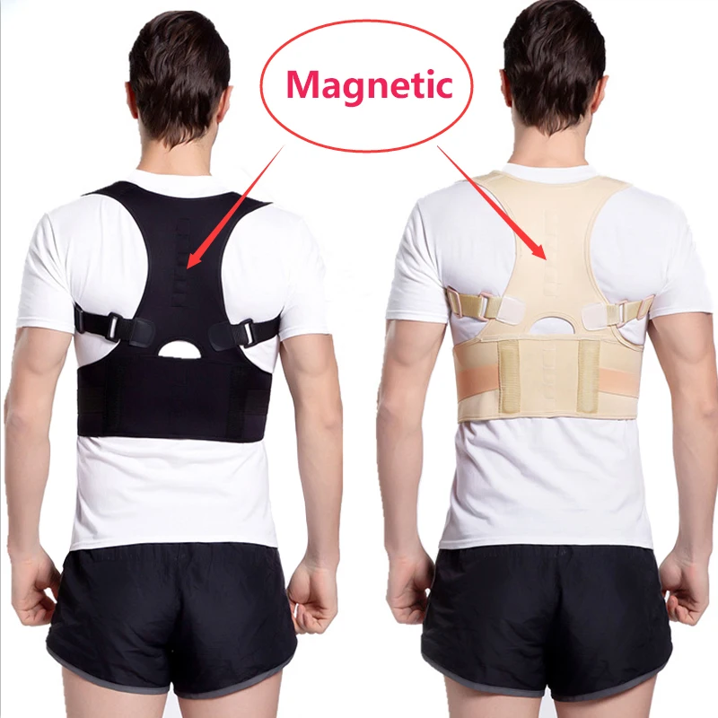 

Adjustable Magnetic Posture Corrector Corset Back Brace Back Belt Spine Lumbar Support Straight Corrector for Men Women S-XXXL