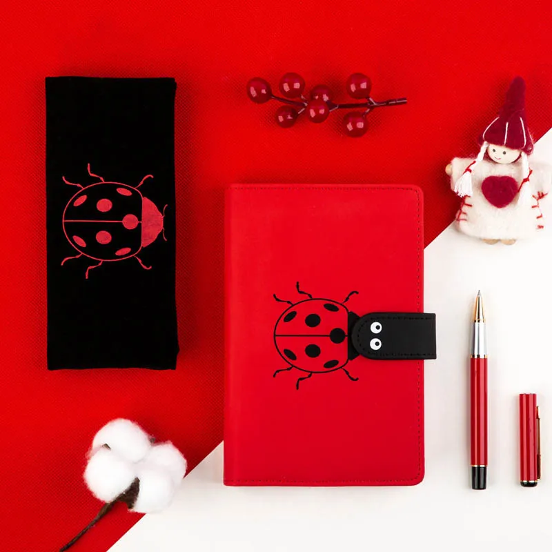 Милый блокнот A6 Обложка Семь звезд божья коровка журнал ежедневник планировщик