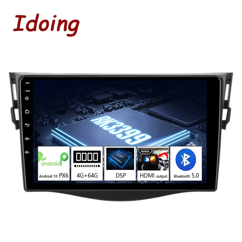 Автомобильный мультимедийный плеер Idoing 9 " Android 10 PX6 для радио мультимедиа видео