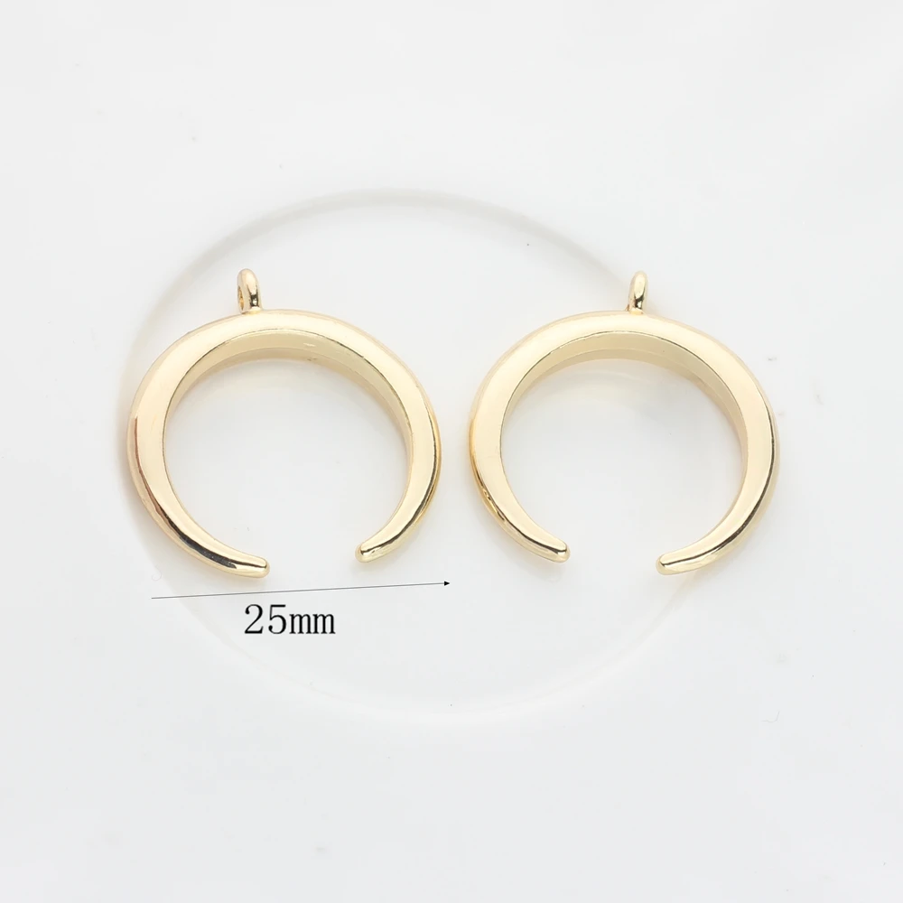 Подвеска из цинкового сплава 6 шт./лот 22 мм в форме Золотой Луны | Украшения и