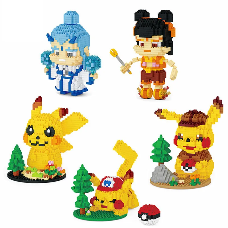 

Микро строительные блоки Tomy серии Pokemon Аниме фигурки из АБС-пластика креативная модель «сделай сам» Обучающие игрушки для детей