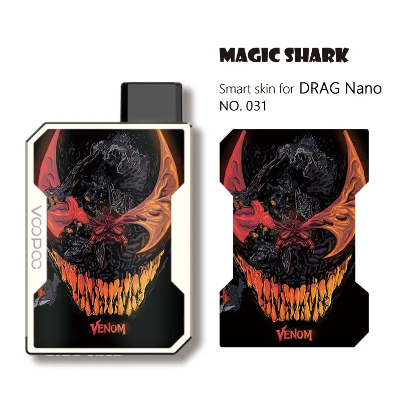 Magic Shark Fashion Venum английские слова Китай 1 шт./лот чехол наклейка пленка для Voopoo Drag Nano