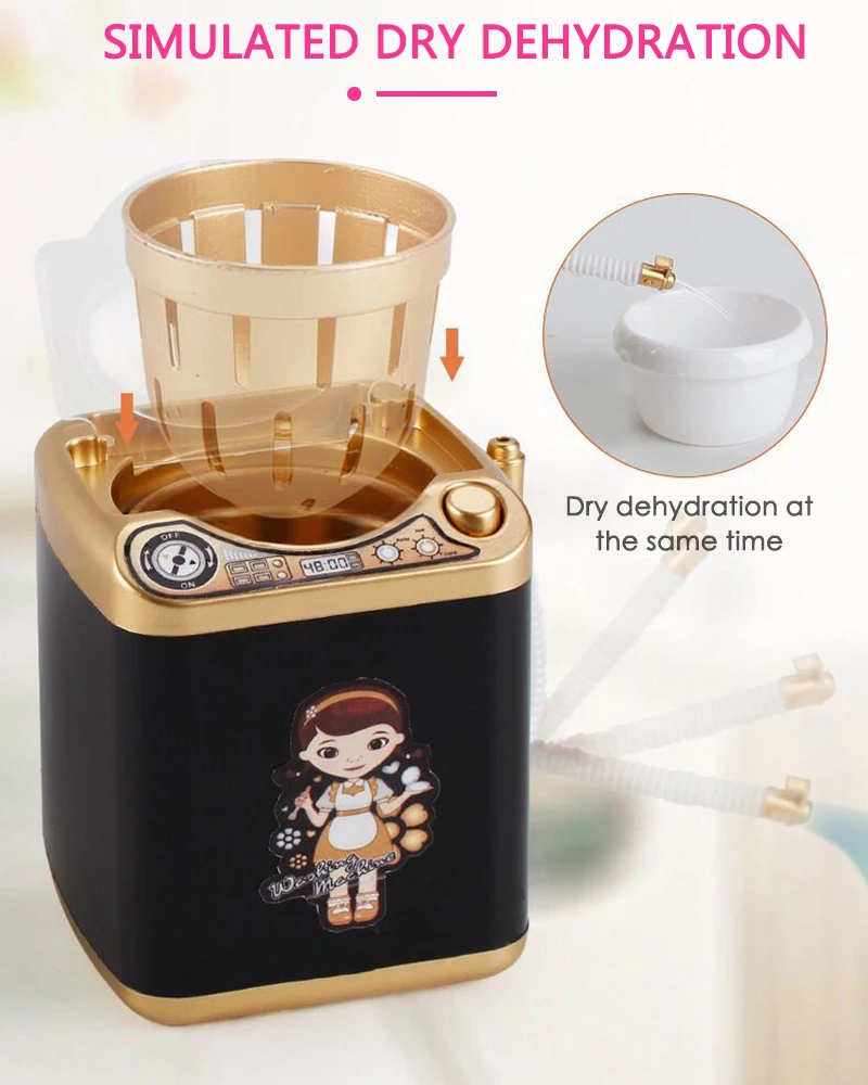 Mini Electric Makeup Brush Washing Machine Portable Automatic Cute Cosmetic Powder Puff Cleaner Cleansing Device | Красота и здоровье