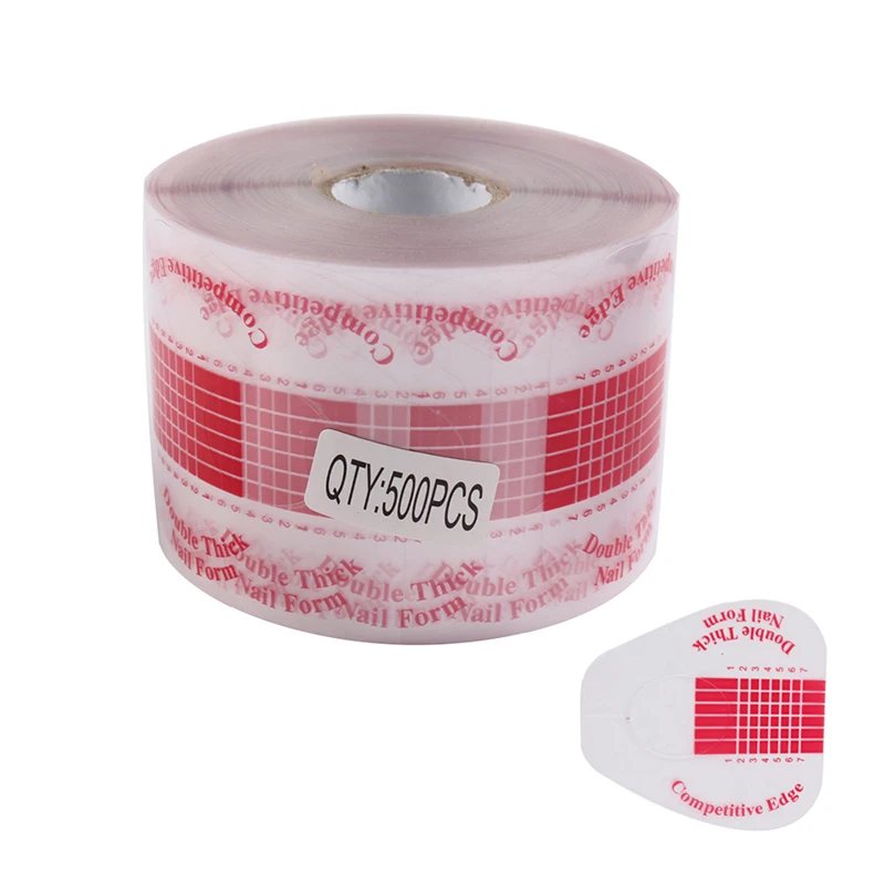 100/500 шт. наклейки для ногтей в форме подковы|extension nail forms|nail formsnail art tips extension |