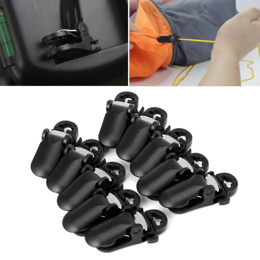 10 шт. тент для палатки зажим навеса фиксированных зажимов ветрозащитный анкерный