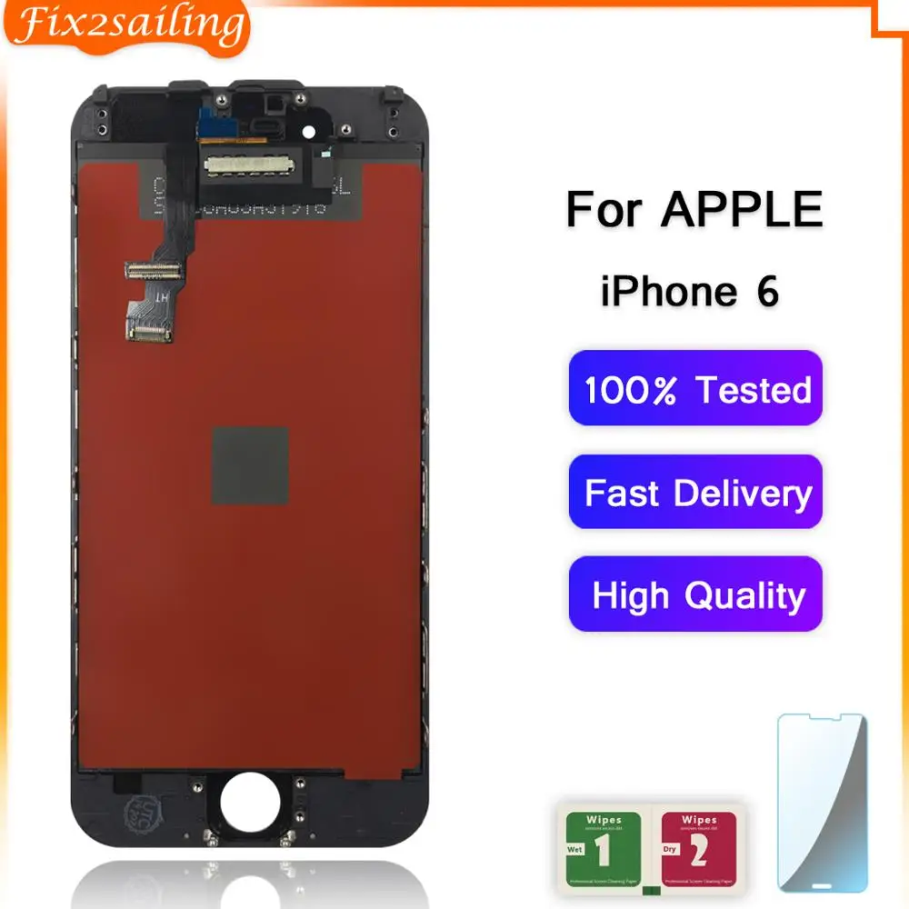 Класс AAA ЖК дисплей для Apple iphone 6 6G сенсорный экран дигитайзер сборка сменные