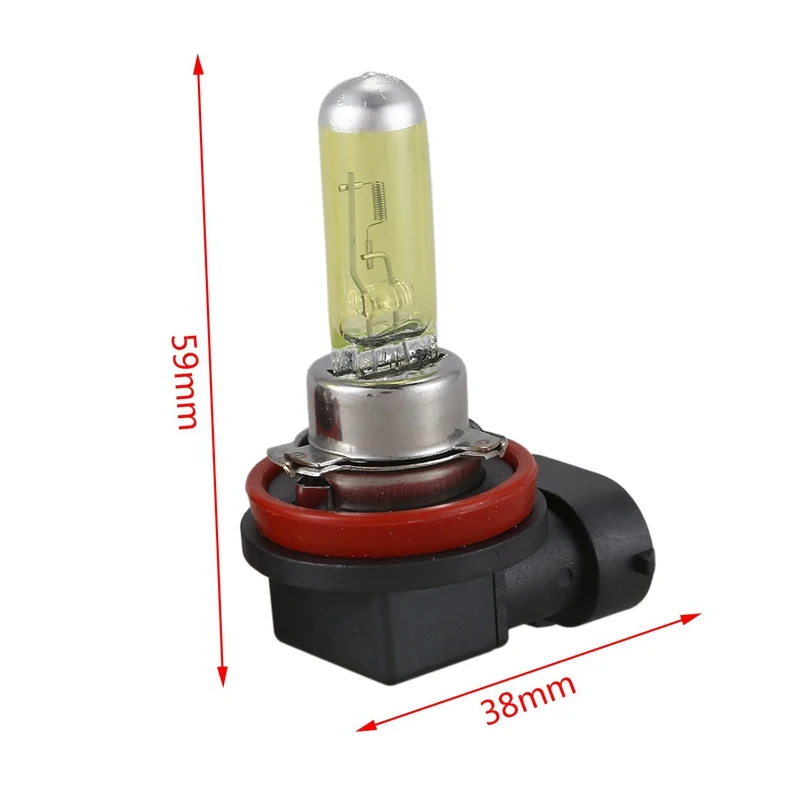 Промо-акция! 2x H11 55W 3000k золотисто-желтый ксеноновый HID галогенный светильник
