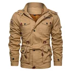 Мужская Флисовая Куртка с капюшоном, зимняя теплая Свободная куртка с флисовой подкладкой, из натурального хлопка, в стиле ретро, для защиты, походов и кемпинга, 100% хлопок