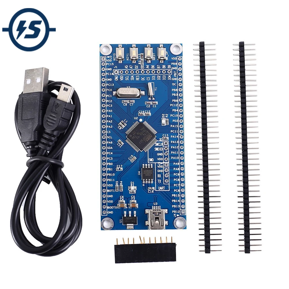 

Макетная плата STM32F107 rct6, ARM STM32F107 программируемый MCU контроллер STM32, системная плата для системы с функцией управления и Управлением по станда...