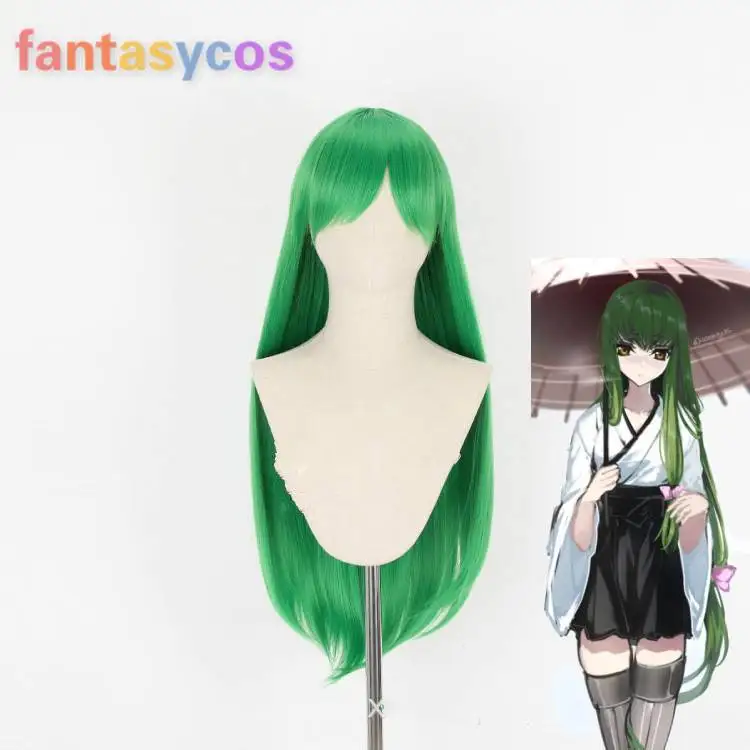 Длинный прямой высокотемпературный синтетический парик для косплея Code Geass.CC +