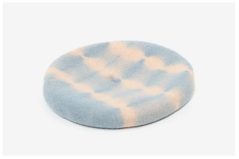 Женский шерстяной берет с градиентом JOYHY шапки во французском стиле новинка 2021