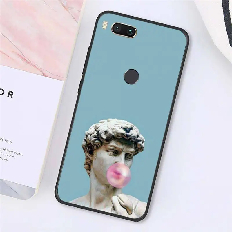 

mona lisa retro David sculpture Phone Case For Xiaomi Redmi note 7 8 9 t max3 s 10 pro lite Luxury brand shell funda coque