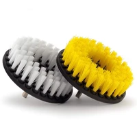 2 piece soft medium drill brush power scrubbing brush drill attachment for cleaning showers tubs bathrooms tile grout c