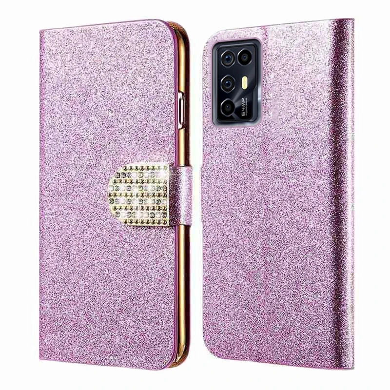 Блестящий кожаный чехол Rhionestone для ZTE Nubia Red Magic 6R Coque, Магнитный чехол для телефона на Estuches Nubia Red Magic 6R 6 R, чехол