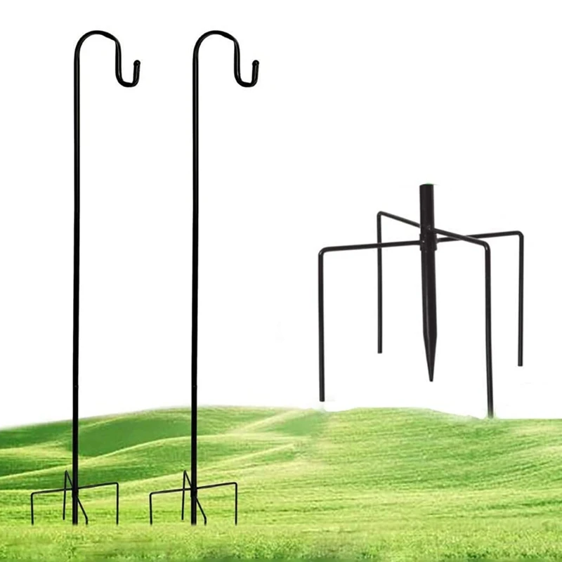 

Овчарский крючок из металла для уличных кормушек для птиц, вешалка, подвесные солнечные светильники, каменные банки, растения, рождественск...