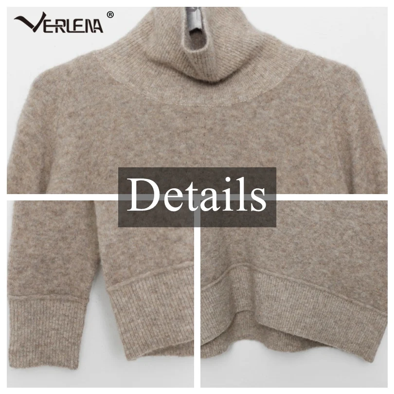 Verlena Solid Red Autumn Sweater Pullover Women Korean Lazy Style Super Soft Long Sleeve Turtleneck Jumper Knitted Tops 2019 | Женская