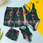 Раздельный купальник с принтом фламинго для родителей и детей, Пляжные штаны, купальник для мамы и меня, семейные одинаковые наряды, одежда для мам и детей, Patpat