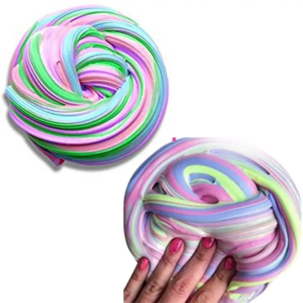 Мягкий слайм 60 мл игрушка цветной глина ремесло снятие стресса осадка детская