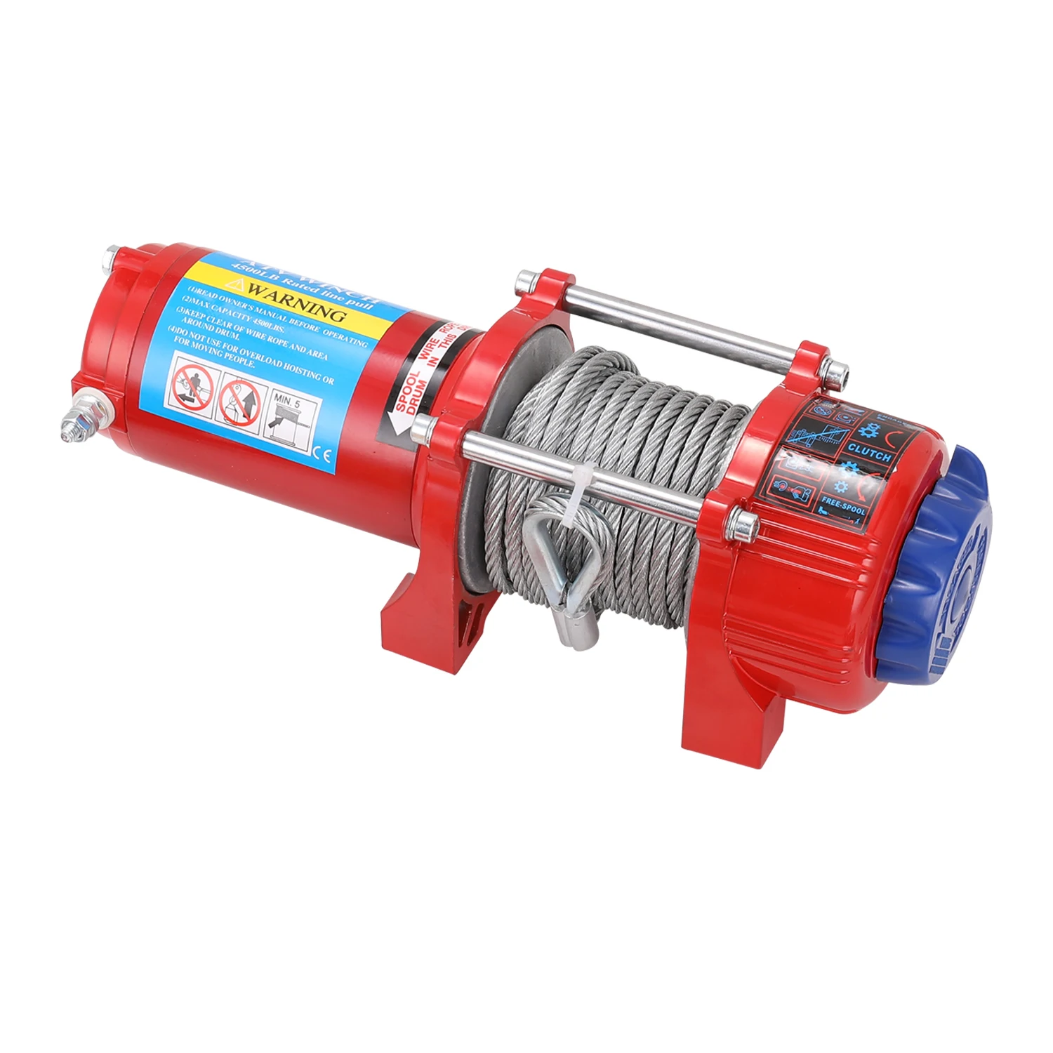 

Car Recovery Electric ATV Trailer Truck Winch with 10m Galvanized Steel Cable 4500lb Rated Line Pull