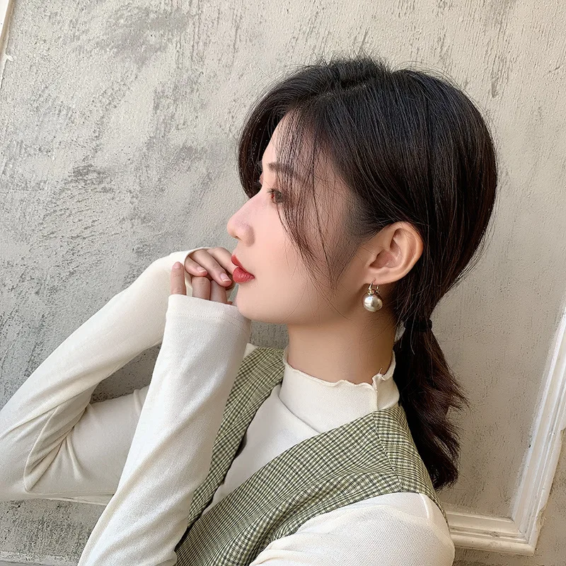 Новые модные новые милые жемчужные рандомные геометрические серьги Joker