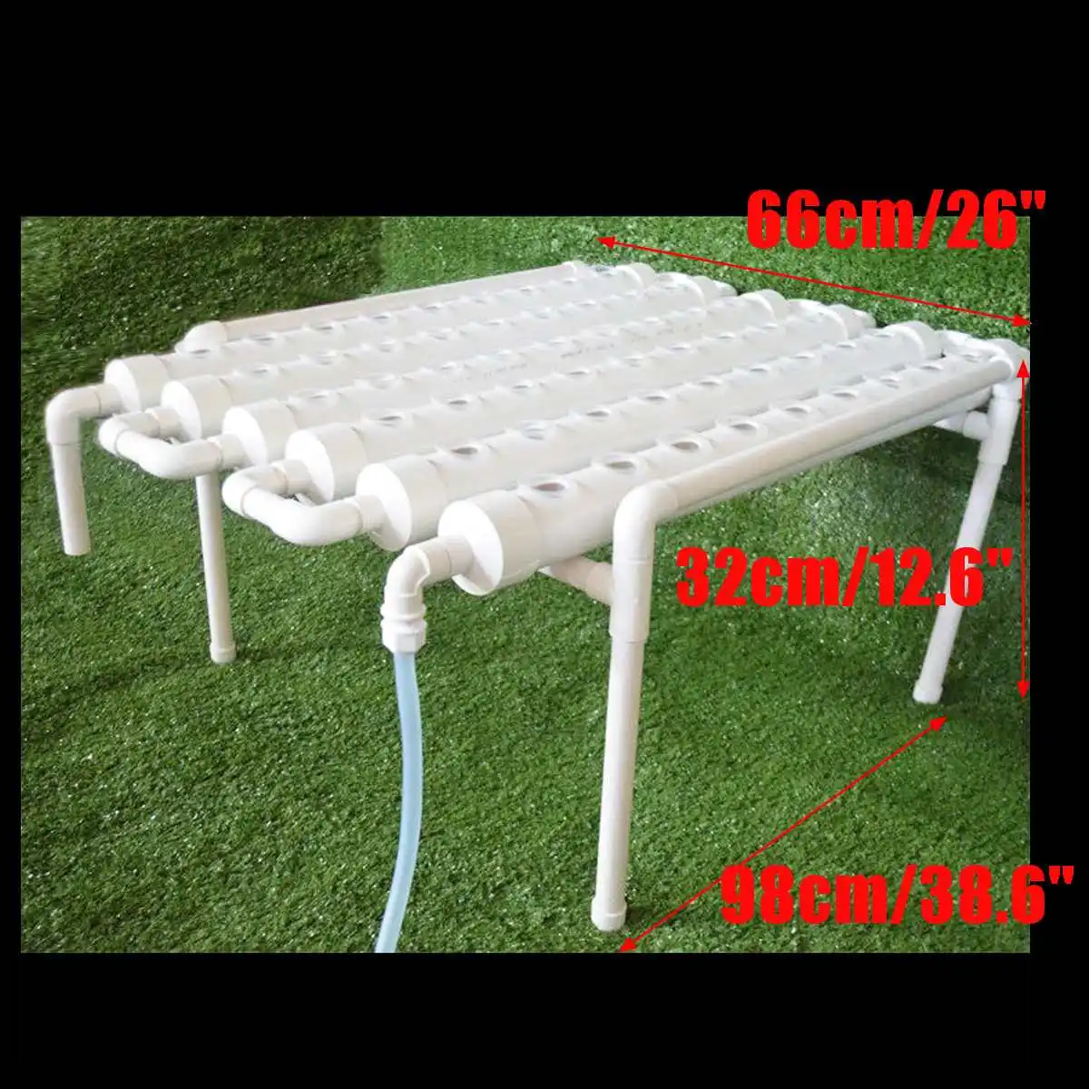 54 Holes Hydroponic Piping Site Grow Kit Deep Water Culture Planting Box Gardening System Nursery Pot Rack 220V | Дом и сад
