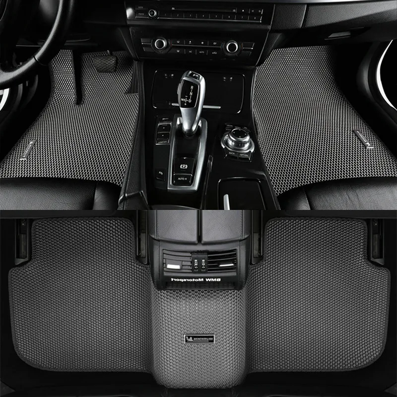 Сотовый двухслойный дизайнерский автомобильный коврик скрывает грязь EVA ковер