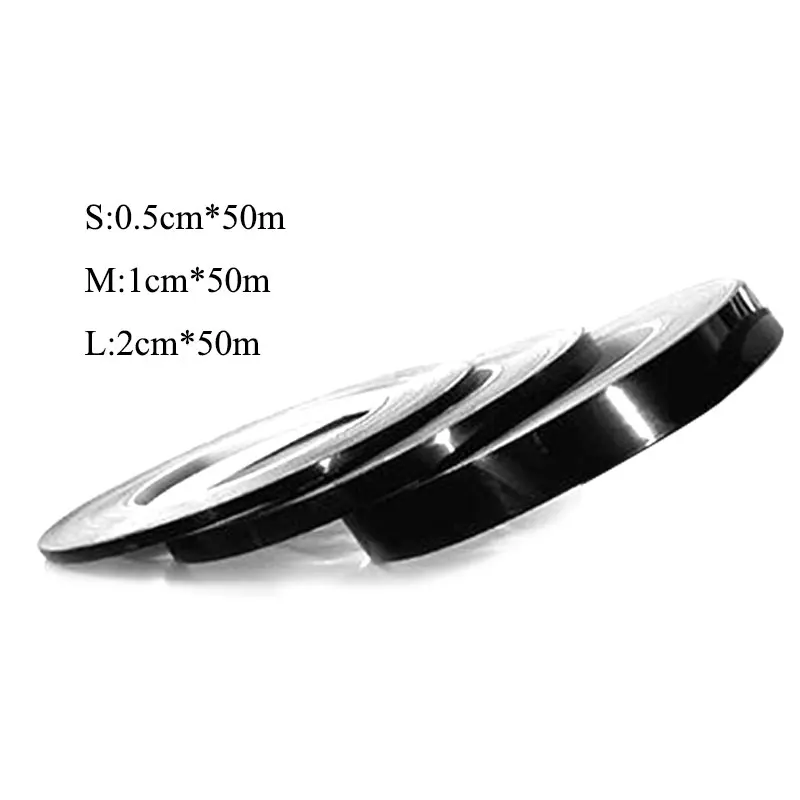 

50m/Roll Self Adhesive Tile Sticker Home Decor Tape Black Decorative Unique Wall Sticker Waterproof Decorative Seam Sticker Hot