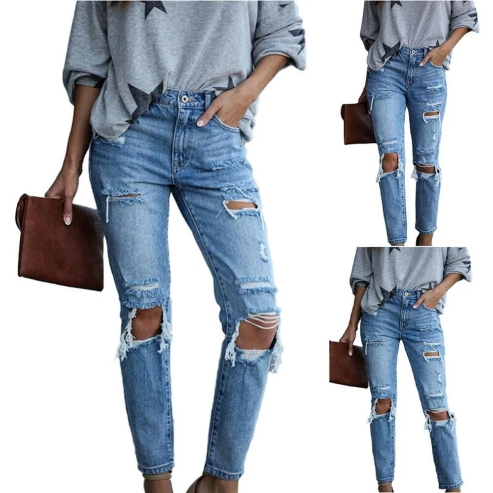 

Women Casual Denim Jeans Fashion Skinny Jegging Ladies Slim Fit Pants Trousers