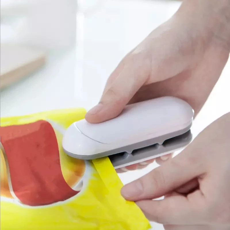 

HOT best Portable Mini Sealing Household Machine Heat Sealer Capper Food Saver For Plastic Bags Package Mini Gadgets