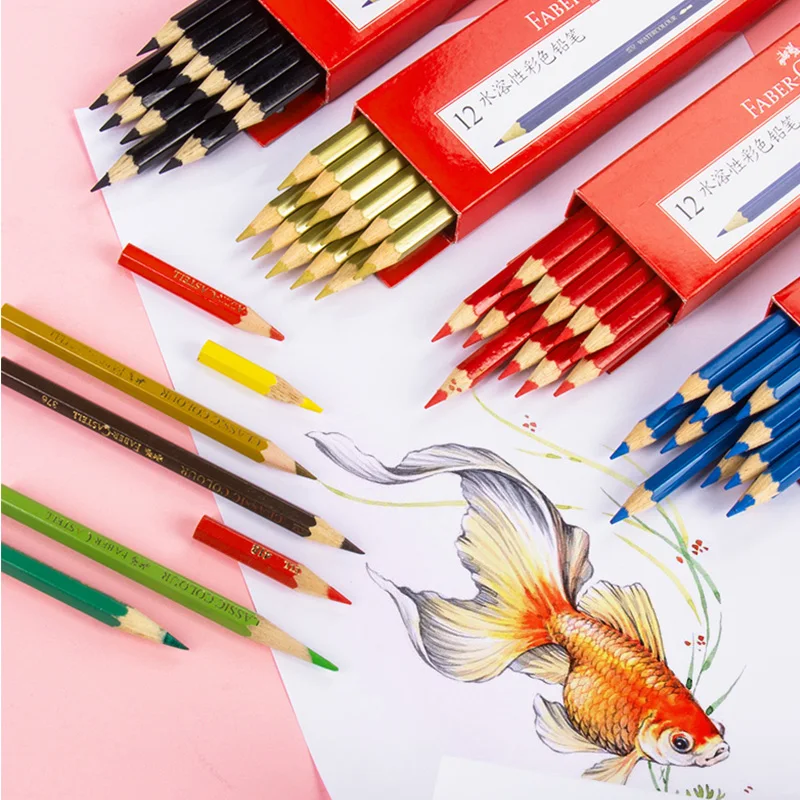Акварельный карандаш Faber Castell lapis de cor профессиональные водорастворимые цветные